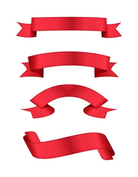 Red Ribbon Clipart Banner (PNG Transparent) | OnlyGFX.com