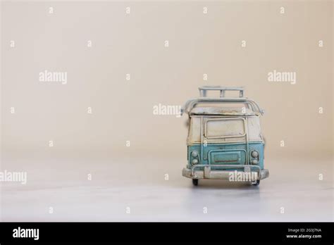 Vintage Bus Toy Stock Photo - Alamy