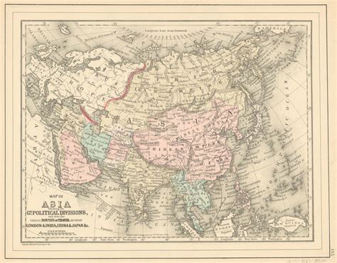 Map of Asia - Art Source International