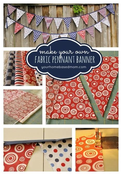 How to Make a Pennant Banner | Fabric pennant banner, Diy banner ...