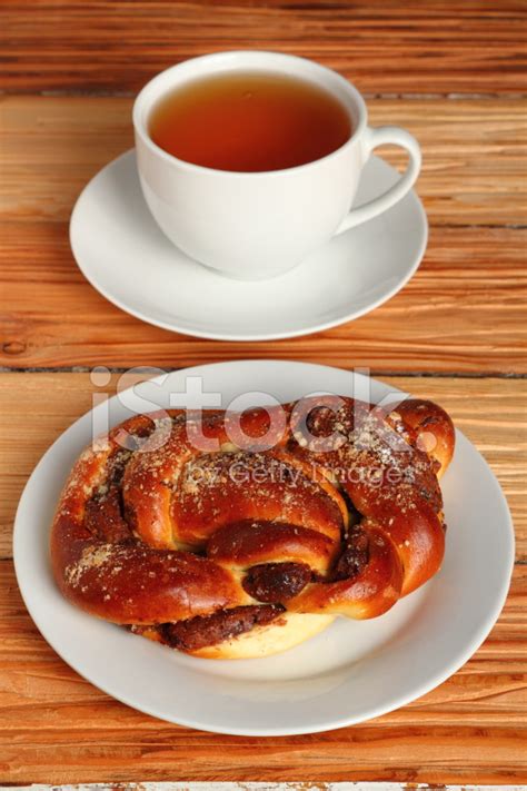 Bun With Cinnamon Filling Stock Photo | Royalty-Free | FreeImages