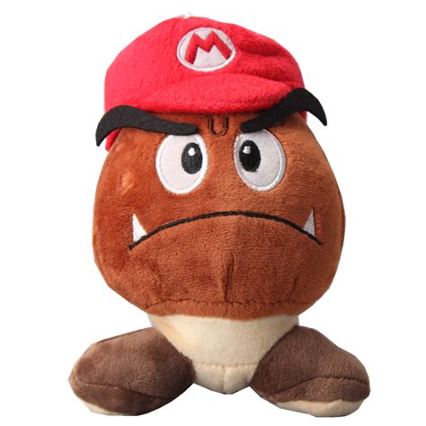 uiuoutoy Super Mario Bros. Goomba with MARIO HAT Stuffed Plush 6 ...