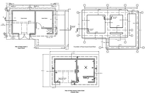 Pump House Floor Plan DWG File | Floor plans, House floor plans, House flooring