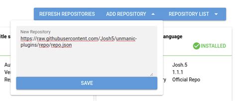 Adding a Custom Plugin Repository | Unmanic