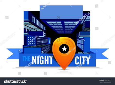 Night City Top View Vector Illustration Stock Vector (Royalty Free) 205296781 | Shutterstock