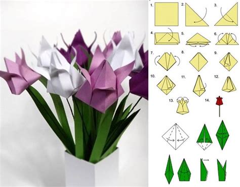 How to DIY Origami Tulip