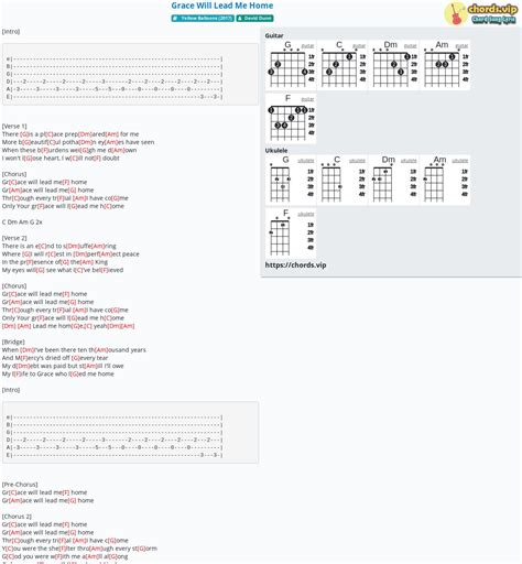 Chord: Grace Will Lead Me Home - tab, song lyric, sheet, guitar ...