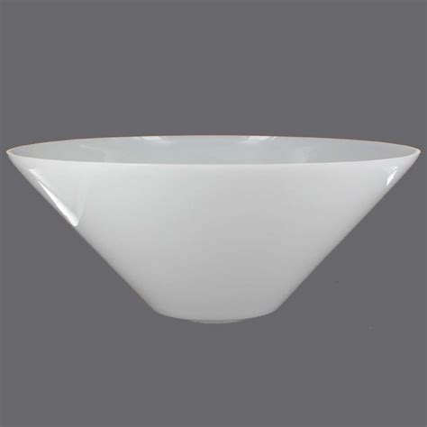 Lamp Parts - Lighting Parts - Chandelier Parts | Opal White Torchiere Glass Shade with 1-5/8in ...