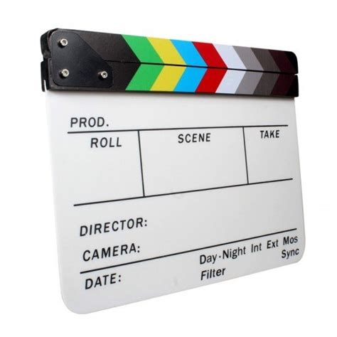 Colored Acrylic Clapper Board Slate - The Click Store Kenya