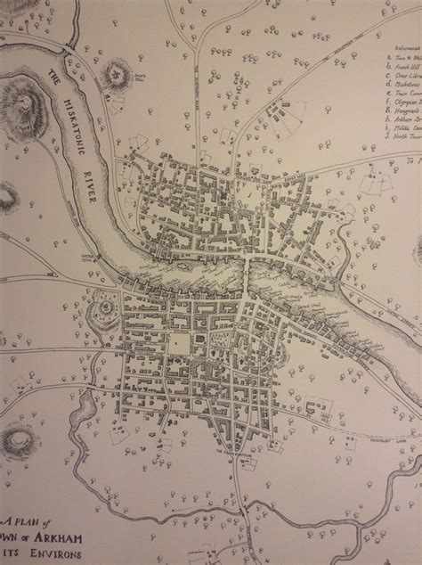 Detail of Map of Arkham Massachusetts 1775 | Call of cthulhu rpg, Cthulhu, Call of cthulhu