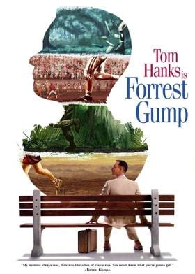 'Forrest Gump' Poster by muhammadh ashfaque | Displate