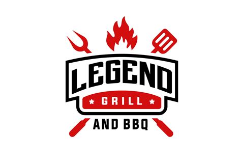 Vintage Grill Barbeque Logo Design | Creative Illustrator Templates ~ Creative Market