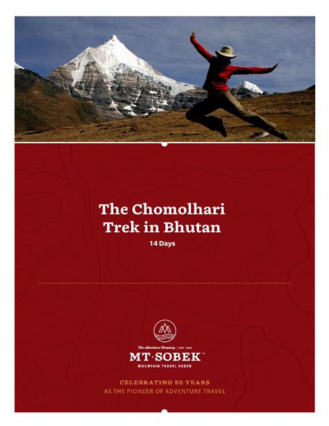 (PDF) Trek in Bhutan The Chomolhari...and Kanchenjunga — five of the ...