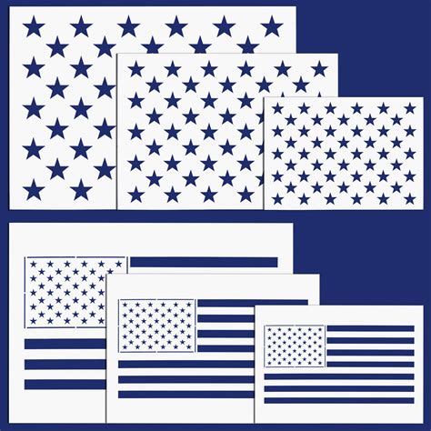 Printable American Flag Stencil - Printable Templates