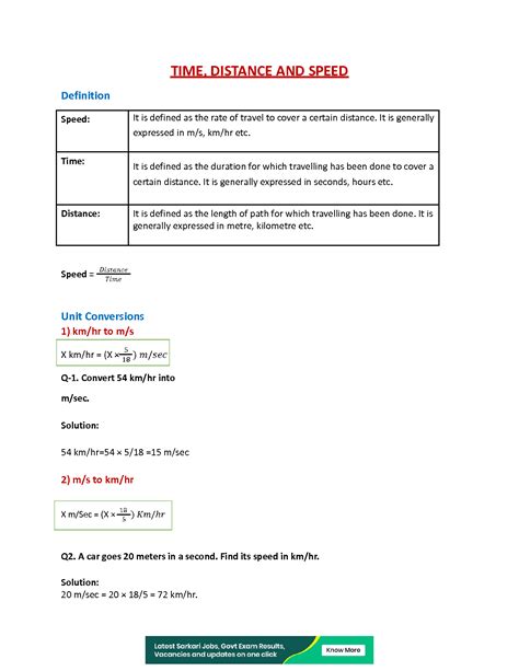 SOLUTION: Methods and types of time speed distance with examples ...