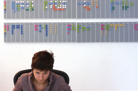 A Wall-Mounted Calendar Made From LEGO Bricks