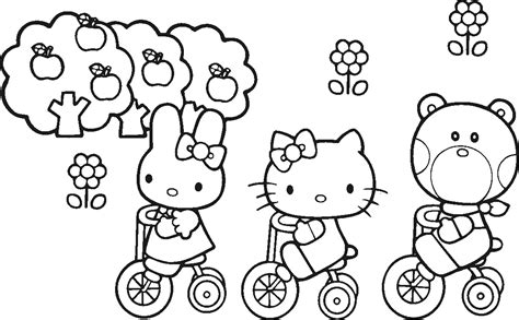 Coloring Pages Hello Kitty And Friends