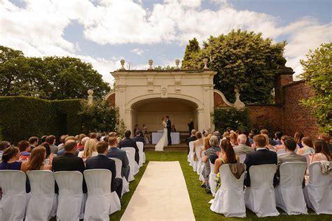 Arley Hall wedding photography | Outdoor wedding ceremony