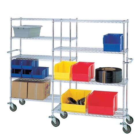 Wire Carts On Wheels - Storage Bin System - Total Warehouse