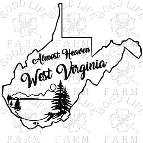 Cricut downloads West Virginia state svg file Files for Cricut West ...