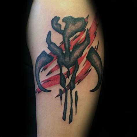 40 Mandalorian Tattoo Designs For Men - Star Wars Ink Ideas