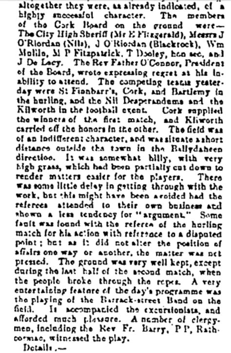 Cork Hurling History 🔴⚪️ on Twitter: "On this day in 1890 the Finals of ...