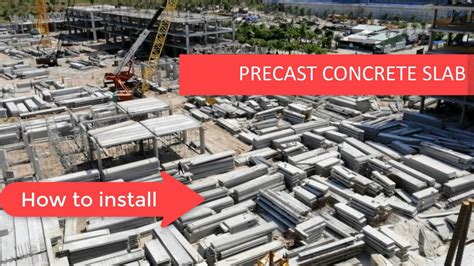 How to install the precast concrete slab - YouTube