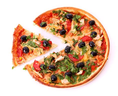 Black olives on pizza stock photo. Image of cuisine, slice - 12685016