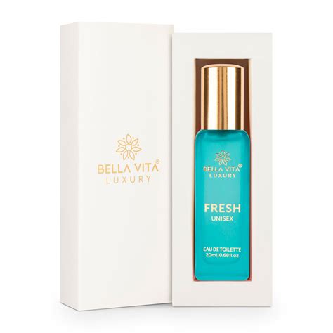 Bella Vita Organic FRESH Eau De Toilette Unisex Perfume For Men & Women with Bergamot, Orris ...