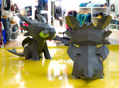 Toothless Papercraft Toothless Night Fury DIY Craft Dragon | Etsy ...