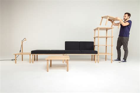 Modular Minimalism: 5-Part Kit to Create Infinite Furniture | Urbanist