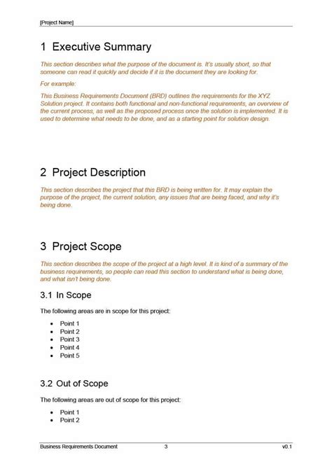 40+ Simple Business Requirements Document Templates ᐅ In Product ...