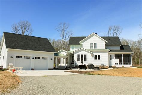 Quintessential American Farmhouse with Detached Garage and Breezeway ...