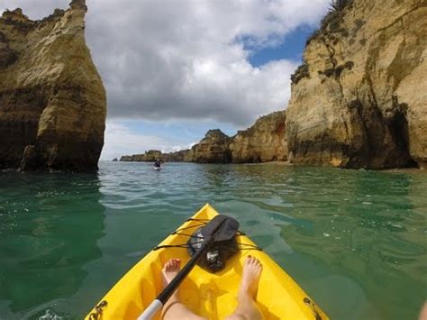 Cave Kayaking in Lagos Portugal - YouTube