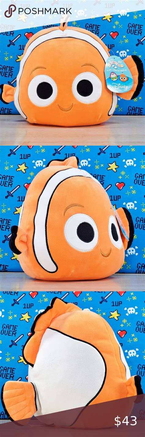 Squishmallow Nemo the Clownfish 10" 2020 UltraSoft Disney Pixar Film Plush | Pixar films, Disney ...