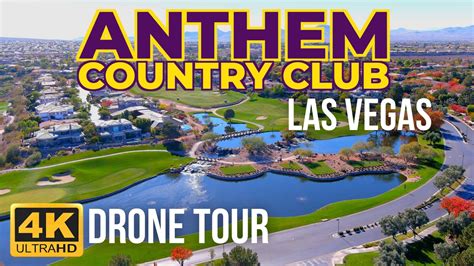 Anthem Country Club 4K Drone Aerial Neighborhood Tour Las Vegas, Nevada - YouTube