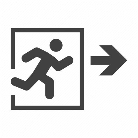 Emergency, escape, evacuate, exit, fire icon - Download on Iconfinder