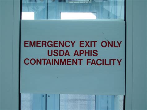 Containment Facility | Emergency Exit Only USDA Aphis Contai… | Flickr