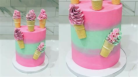 Details more than 73 ice cream cone cake super hot - in.daotaonec