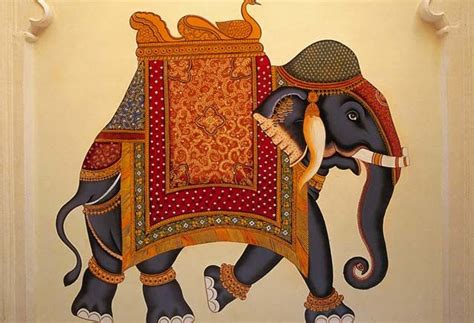 Traditional Art - Details at The Oberoi Udaivilas | Indian elephant art, Rajasthani art ...