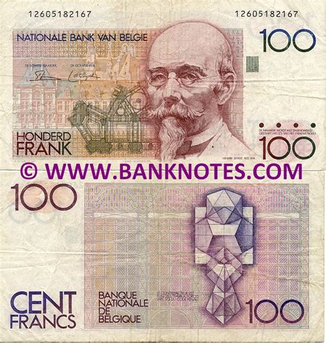 Belgium 100 Francs 1978-1981 - Belgian Currency Bank Notes, Paper Money ...