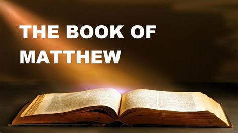 THE BOOK OF MATTHEW CHAPTER 7 VERSE 1-29 NEW TESTAMENT THE HOLY BIBLE ...