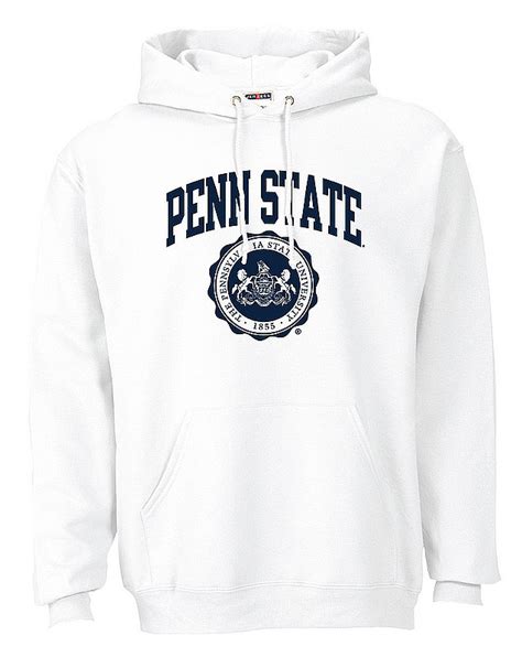 Penn State Hooded Sweatshirt Official Seal White Nittany Lions (PSU)