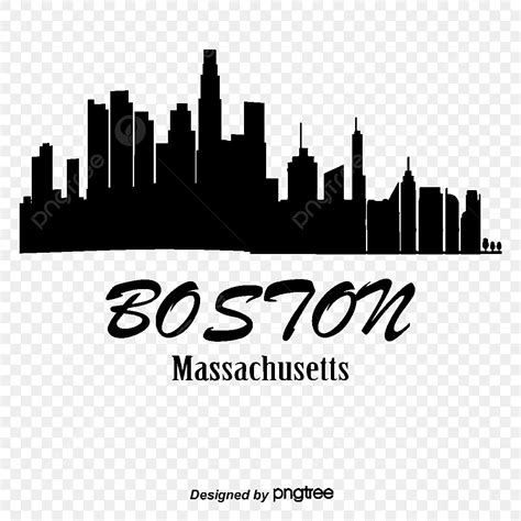 Boston Skyline Silhouett Silhouette PNG Images, Boston, City Silhouette, City, High Rise PNG ...