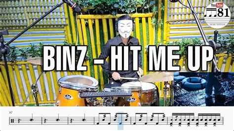 BINZ HIT ME UP Cover trống full notes thể loại nhạc Blues Jazz(R&B ...