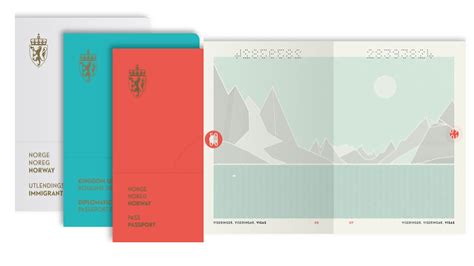 The new norwegian passport design. : minimalism