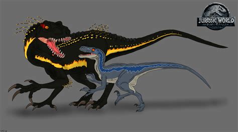 JW: Fallen Kingdom - Blue vs. Indoraptor by TrefRex on DeviantArt