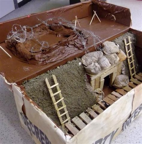 Ww1 Trench Warfare Shoebox Diorama | Images and Photos finder