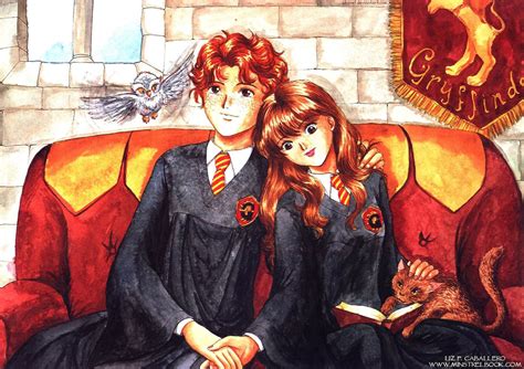 Ron and Hermione | Hermione fan art, Harry potter fan art, Ron and hermione