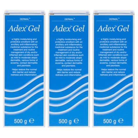 Buy Adex Gel 500g - 3 Pack | Emollient Gel | Chemist4U